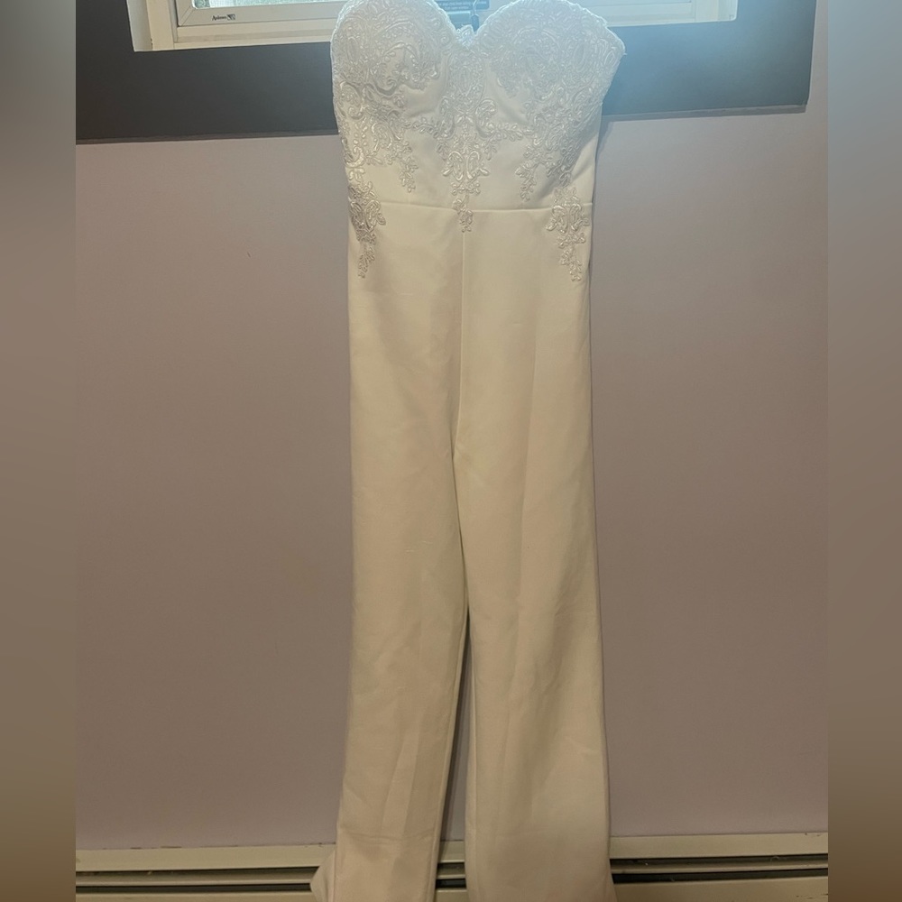 White lace romper